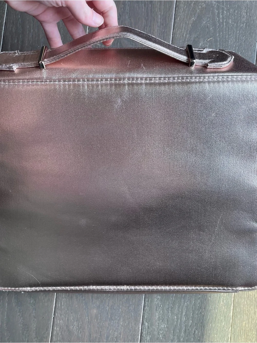 Lancôme Gold Metallic makeup/Cosmetic Case